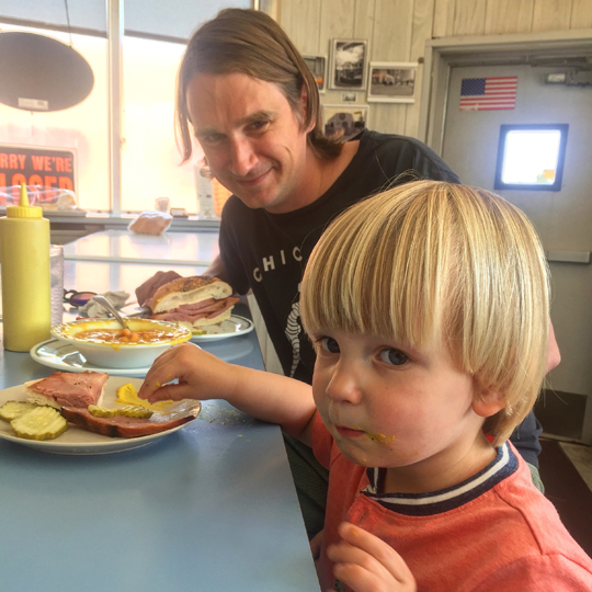 At Mike's Ham PLace in Detroit, a very favorite food memory of the year (& all time.) Avery loved the grub & Mike and his wife were so sweet to us!